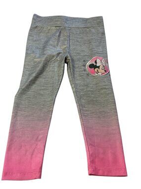 Disney Junior Minnie: Gray & Pink Leggings, Size 4T